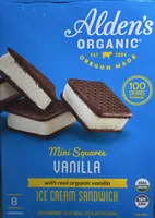 Mini Squares Vanilla Ice Cream Sandwich