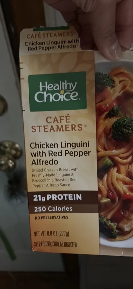 Chicken Linguini with Red Pepper Alfredo