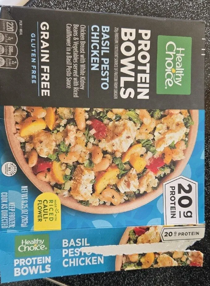 Basil Pesto Chicken Protein Bowls