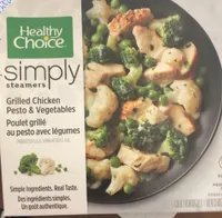 Poulet grillé au pesto avec légumes