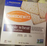 Whole Wheat Matzos Kosher For Passover