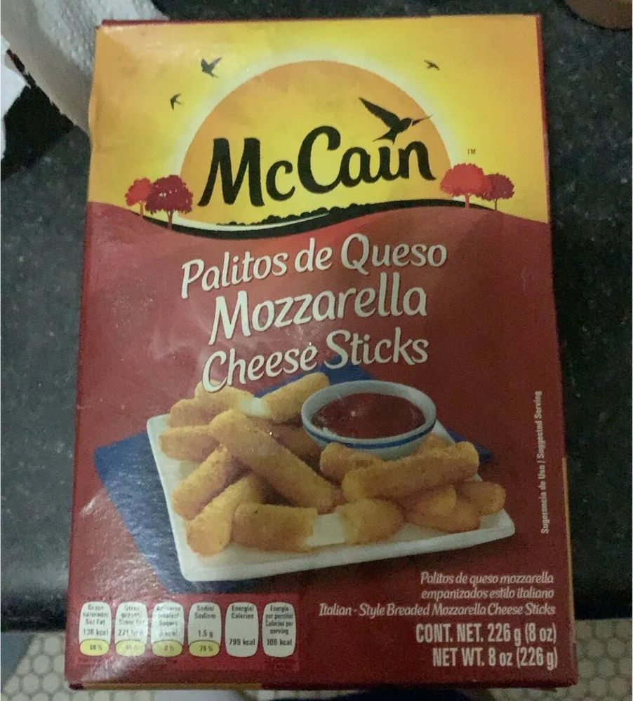 Mozzarella cheese sticks