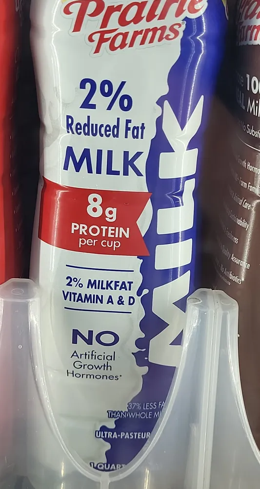 2% reduced fat milk