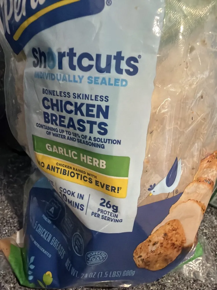 Boneless Skinless Chicken Breasts Garlic Herb