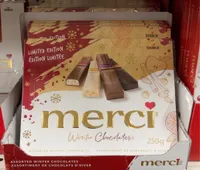 Merci winter chocolate