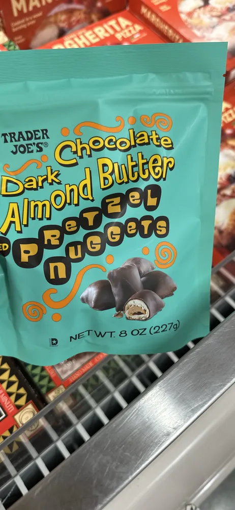 Dark Chocolate Almond Butter Filled Pretzel Nuggets