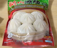 Pork and green onion steamed