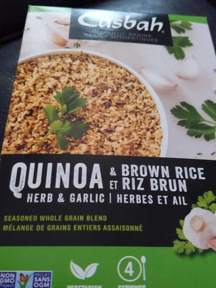 Quinoa & Brown Rice Seasoned Whole Grain Blend - Herb & Garlic