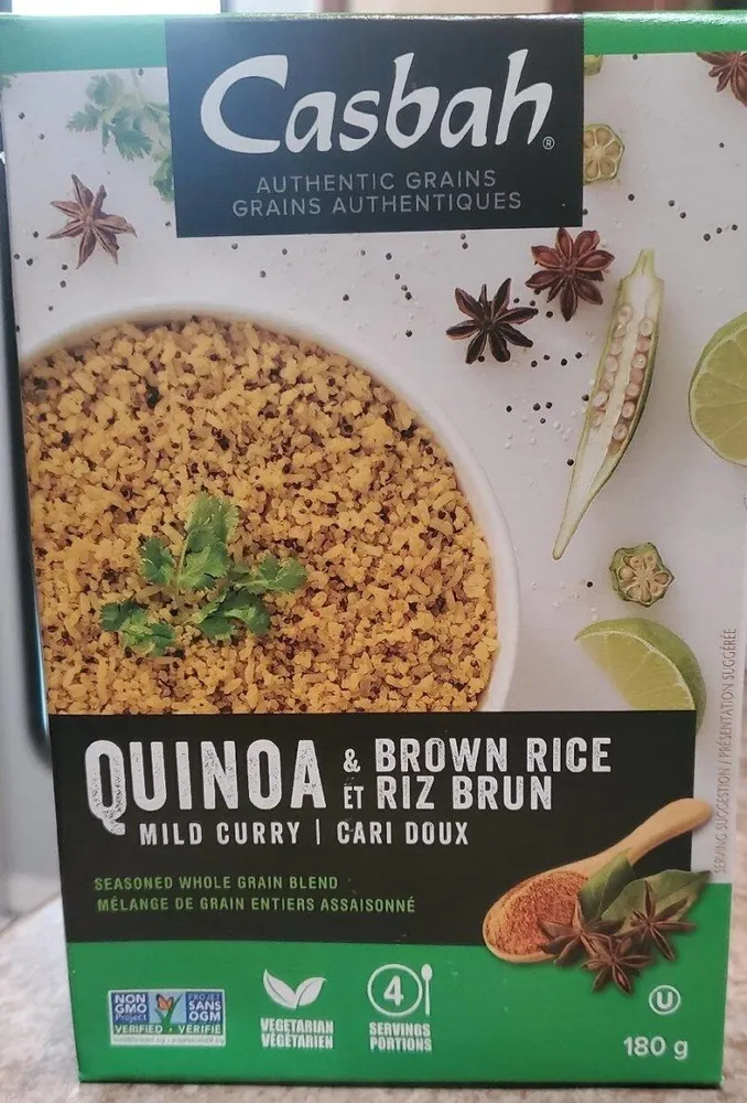 Quinoa and brown rice mild Curry