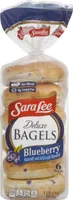 Blueberry flavored deluxe bagels, blueberry
