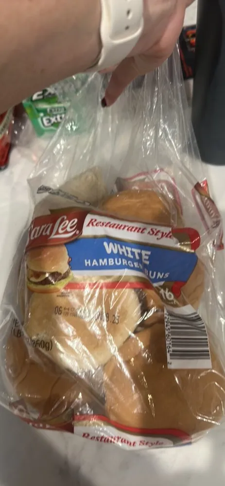 White Hamburger Buns
