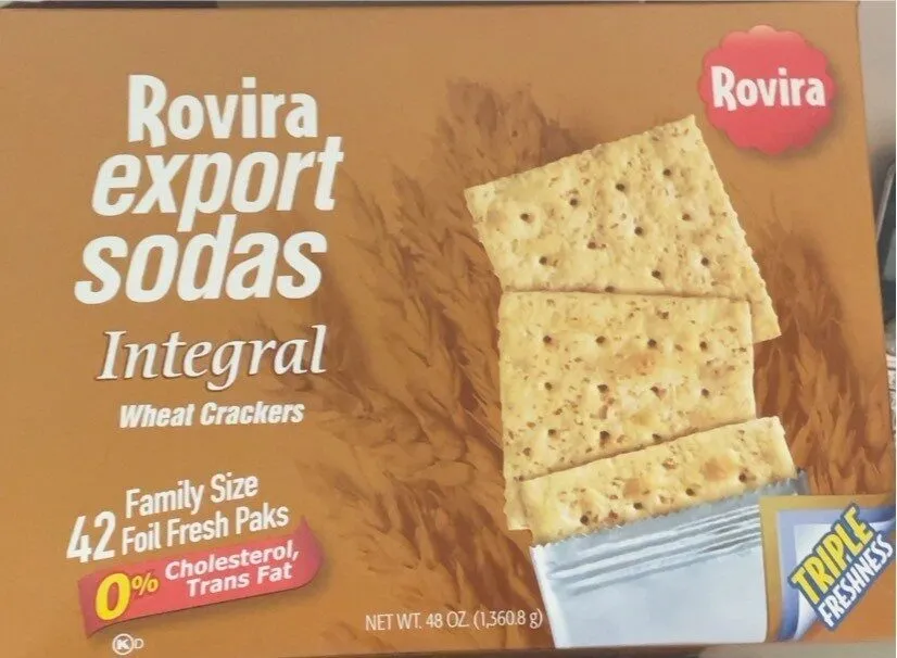 Integral wheat crackers