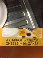 4 Carrot&Cream Cheese Mini Cakes