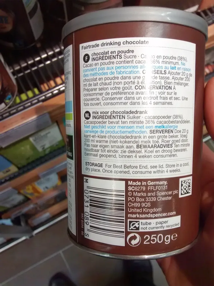 Fairtrade Drinking Chocolate