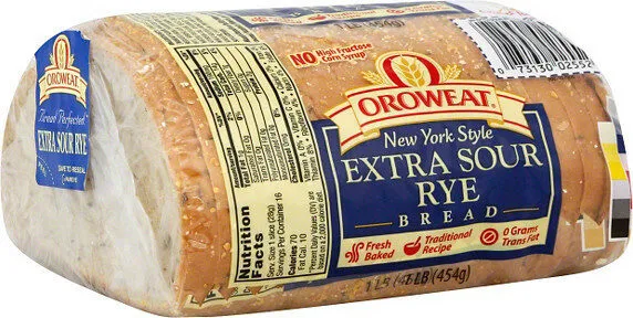 New york style extra sour rye bread