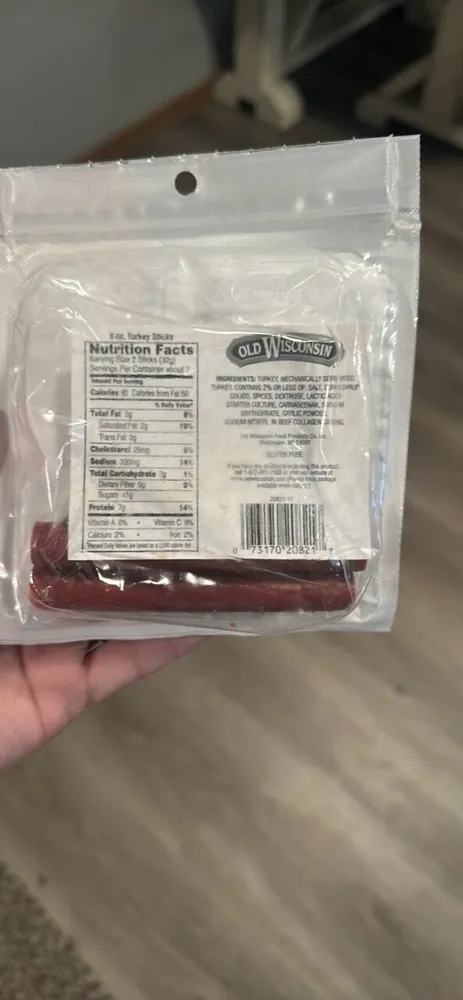 Turkey Sticks Smoked Sausage
