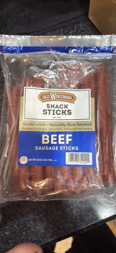 BEEF STICKS SMOKED SAUSAGE