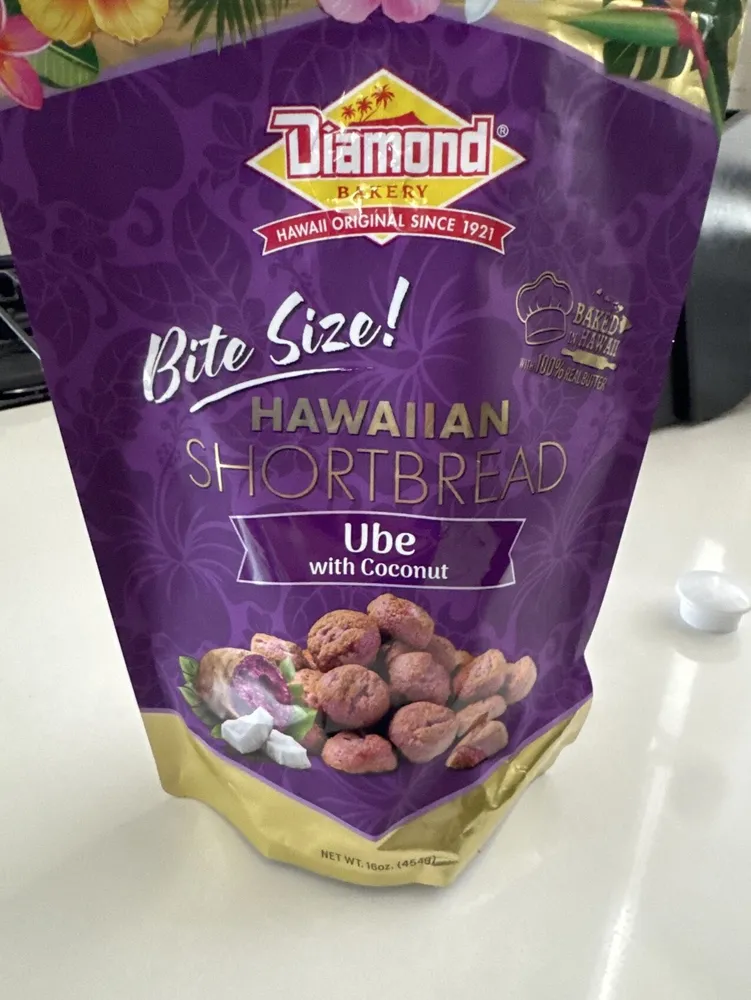 Hawaiin Shortbread Ube with Coconut