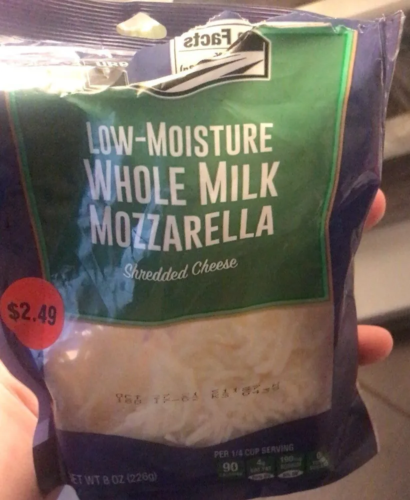 Low-Moisture whole milk mozzarella