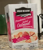 Instant oatmeal strawberries and cream