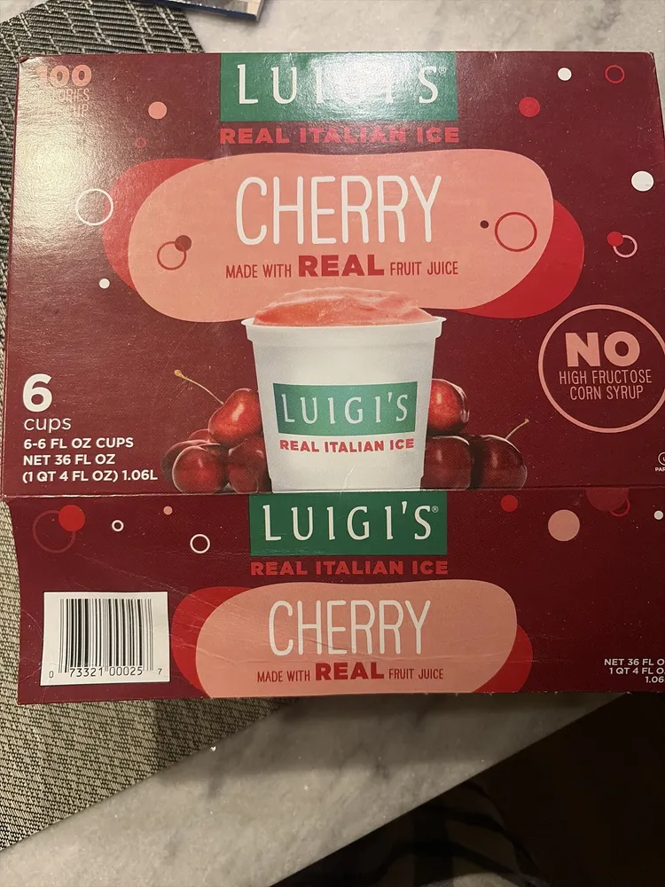 Cherry real italian ice, cherry