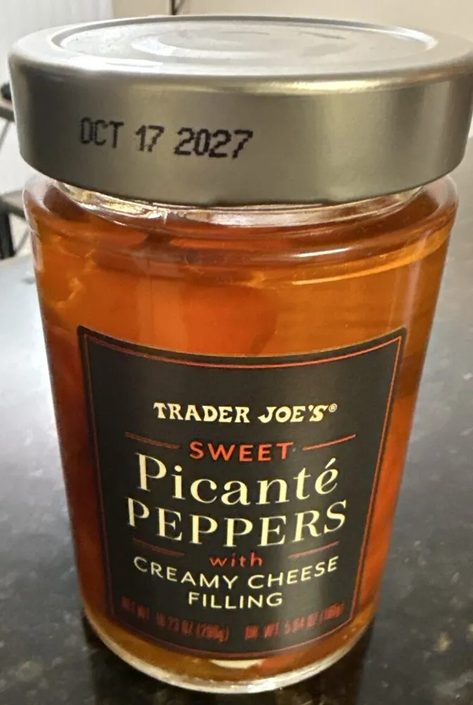 Sweet Picanté Peppers with Creamy Cheese Filling