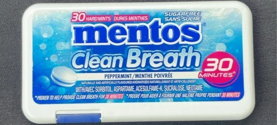 Mentos clean breath peppermint