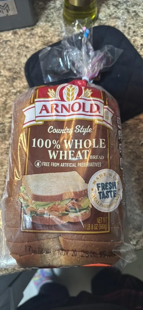 Country Style 100% Whole Wheat Bread