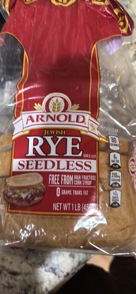 Jewish Rye Bread Seedless