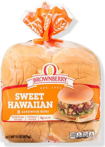 Sweet hawaiian sandwich buns