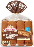 Whole Grains 100% Whole Wheat Hot Dog Buns
