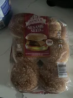Sesame seeded restaurant style sandwich buns