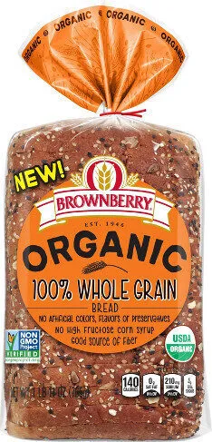 Organic whole grain sandwich bread