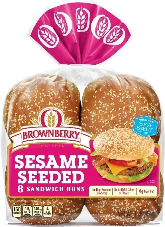 Sesame seeded sandwich buns count