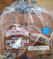 100% whole wheat hot dog buns, whole wheat