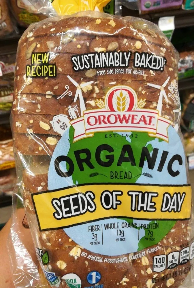 Organic seeds of the day bread