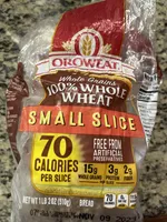Whole Grains 100% Whole Wheat Small Slice