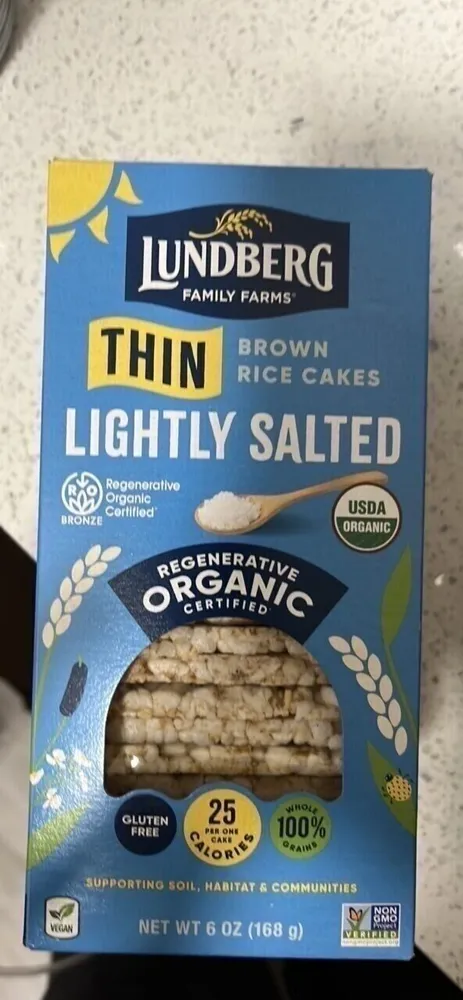 Thin Brown Rice Cakes Lightly Salted