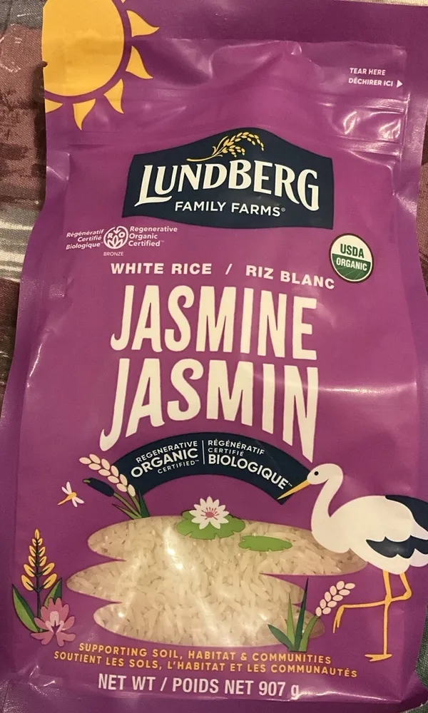 Organic California White Jasmine Rice
