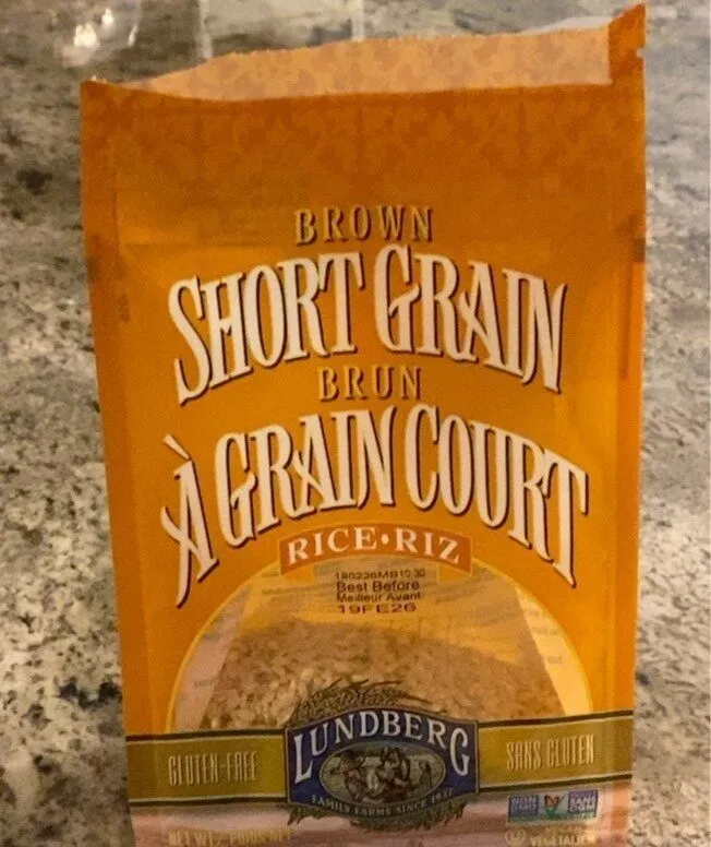 Riz brun à grain court