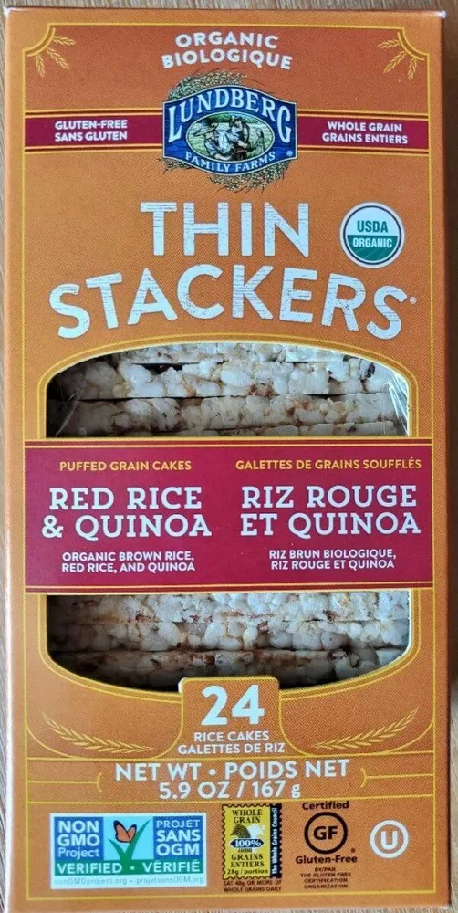 ROC Rice Cake Thins, Red Rice and Quinoa