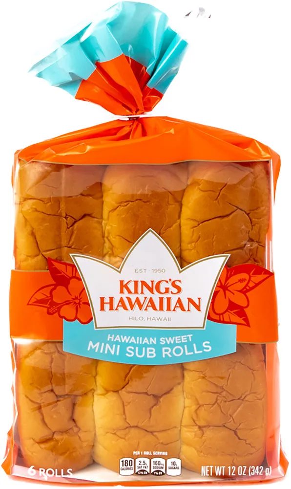 Hawaiian Sweet Mini Sub Rolls