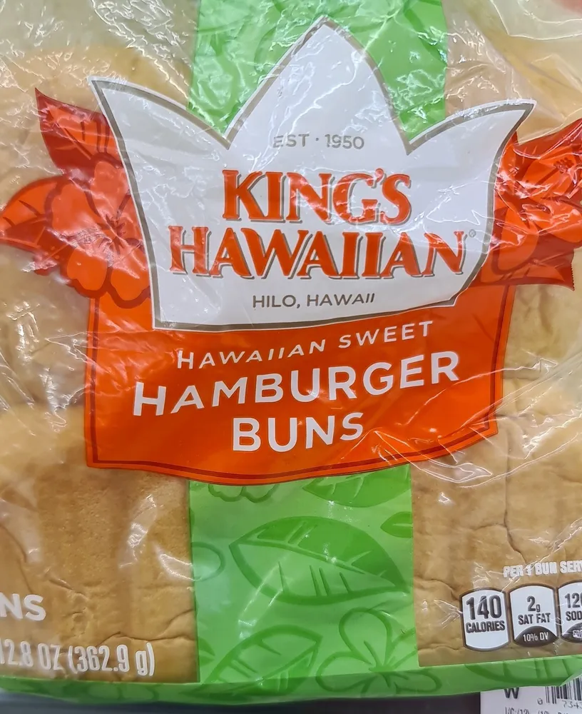 Hawaiian Sweet Hamburger Buns