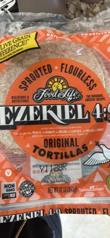 Sprouted Flourless Ezekiel 4:9 Original Tortillas