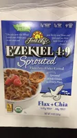 Ezekiel 4:9, Flax + Chia Sprouted Flourless Flake Cereal