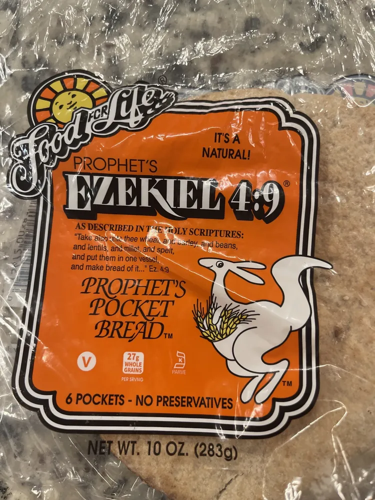 Food For Life, Ezekiel 4:9, Whole Grain Pocket Bread