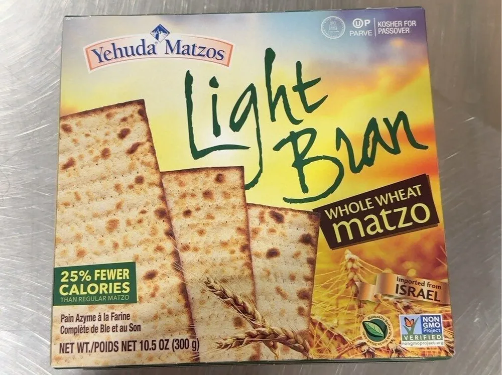 Whole Wheat Light Bran Matzos (Kosher for Passover)