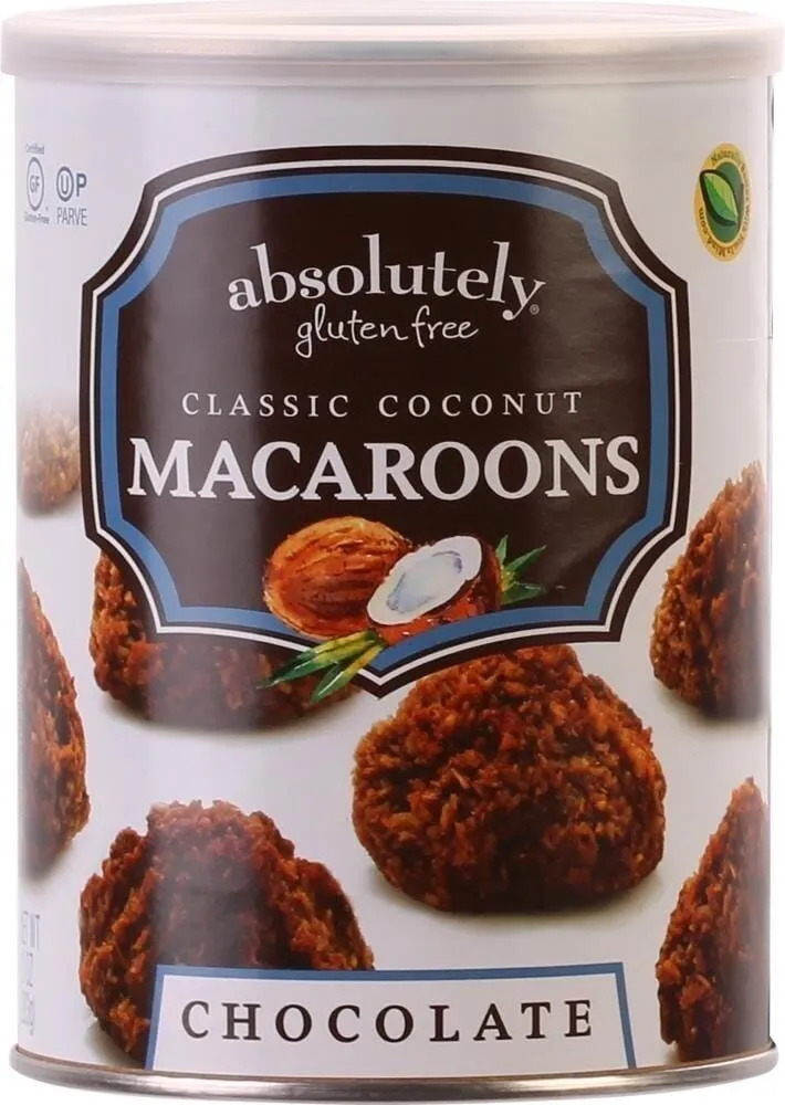 Absolutely coconut with chocolate drizzel macaroons
