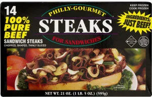 100% Pure Beef Sliced Steaks