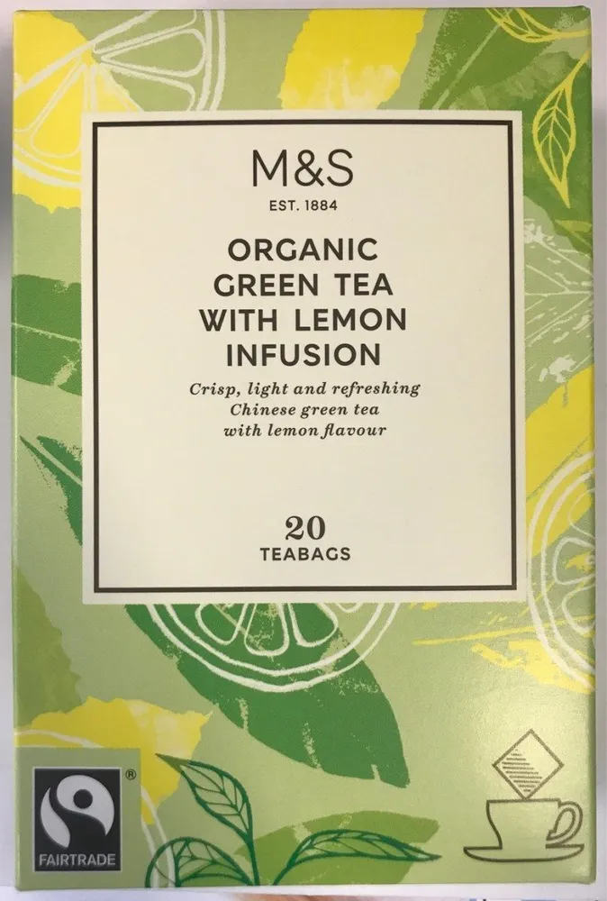 Organic Green tea with lemon